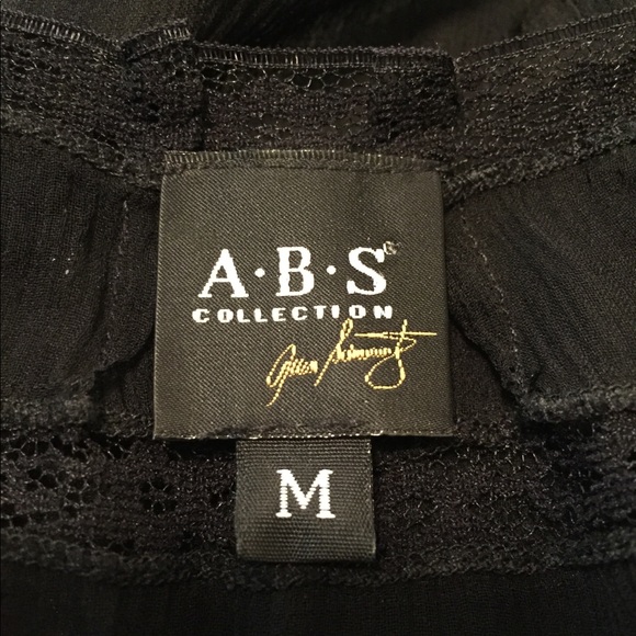 A•B•S Collection Black Sheer Blouse - Picture 8 of 8